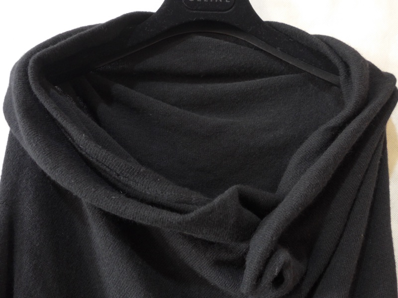 Y’s 黑色不規則剪裁結構毛衣-7