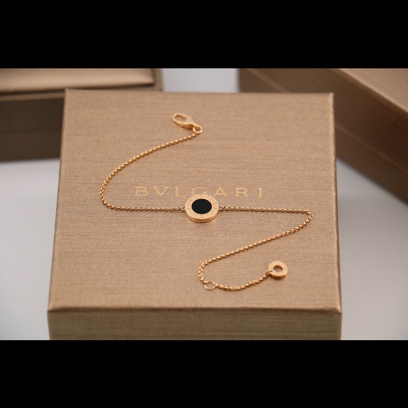 BVLGARI 黑瑪瑙小圓餅手鏈 M-L碼-3
