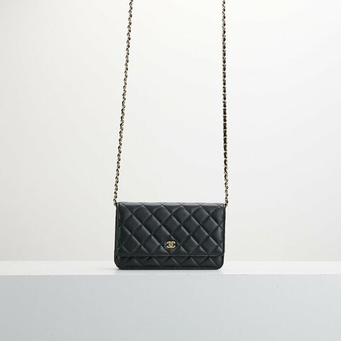 二手Chanel woc 黑金羊/芯片款