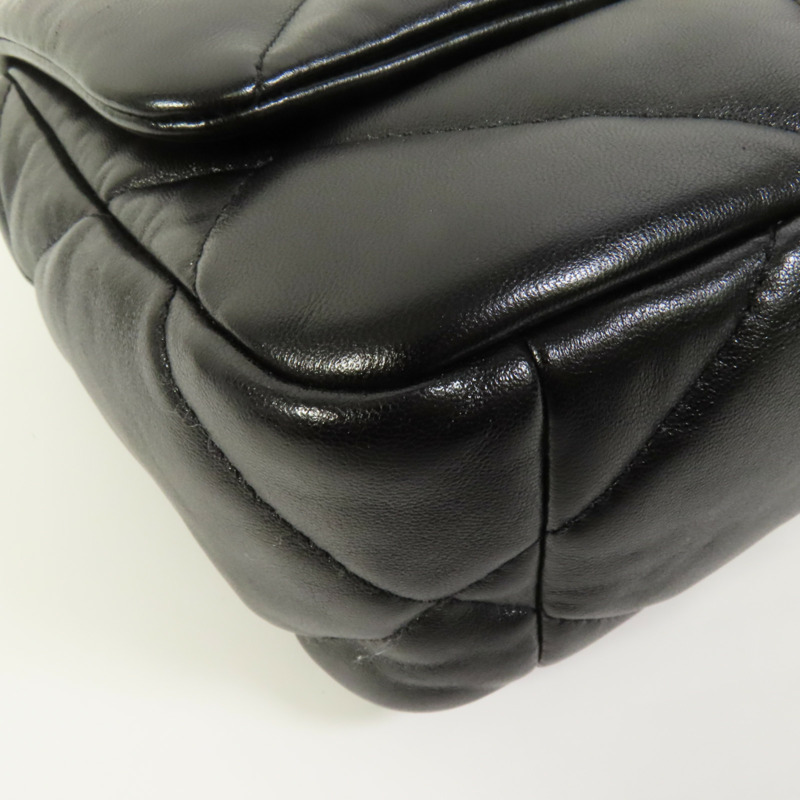 CHANEL 羊皮皮革Chanel 19 Small金扣鏈帶手挽肩背兩用袋-13