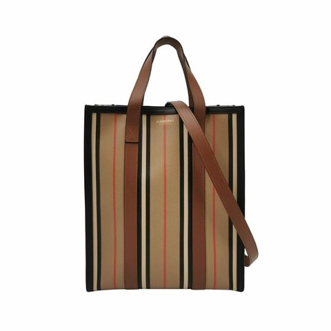 Burberry牛皮拼色字母logo斜挎包單肩包