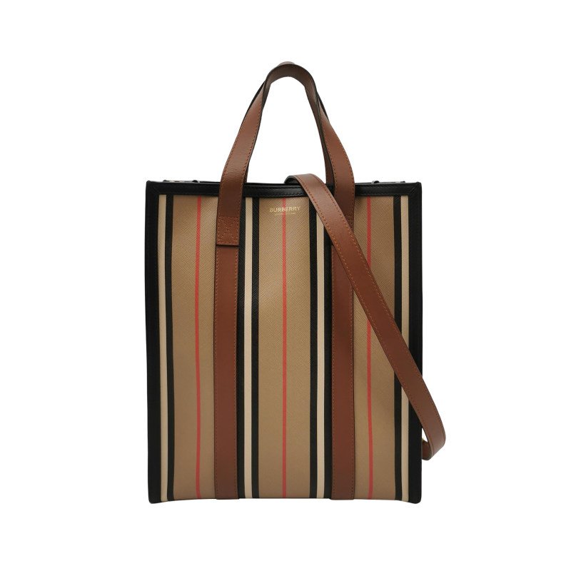 Burberry牛皮拼色字母logo斜挎包單肩包-0