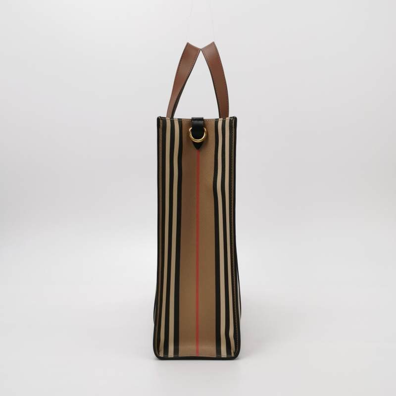Burberry牛皮拼色字母logo斜挎包單肩包-2