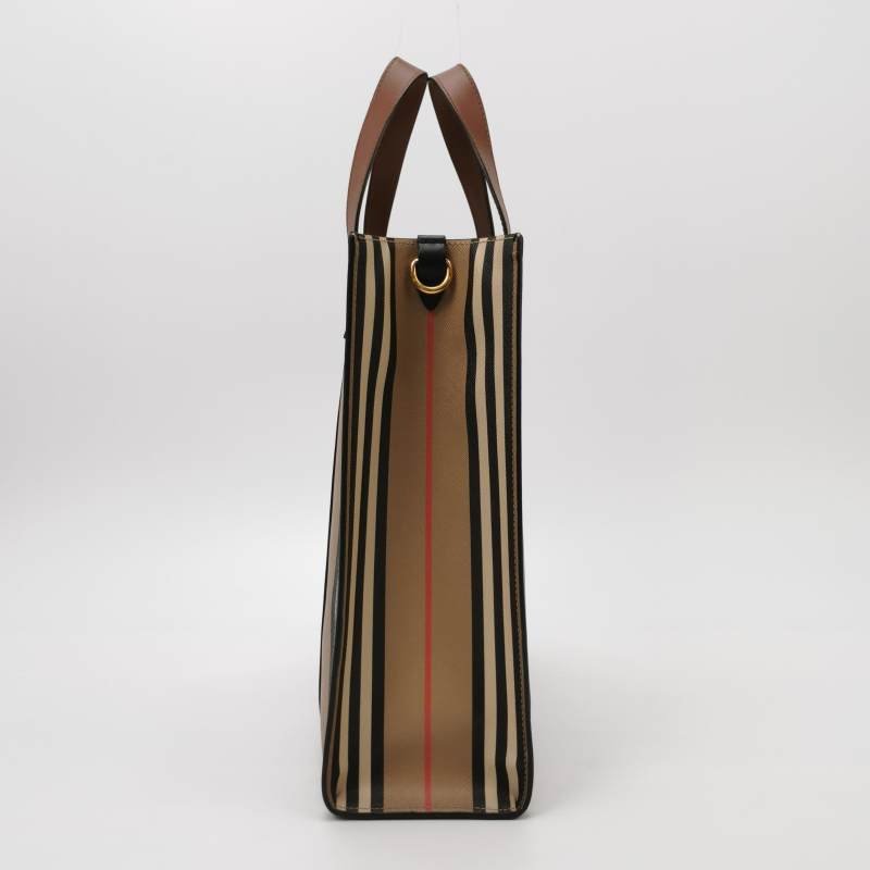 Burberry牛皮拼色字母logo斜挎包單肩包-3