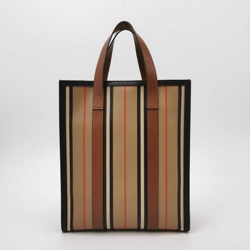 Burberry牛皮拼色字母logo斜挎包單肩包-4