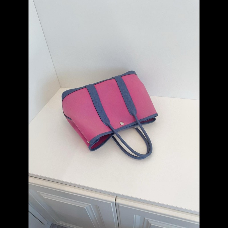 Hermes 帆布拼皮GardenParty Gp30 花園包-4