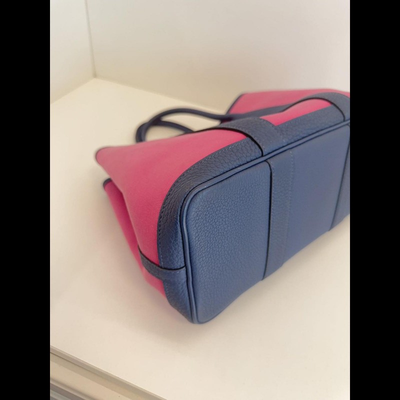 Hermes 帆布拼皮GardenParty Gp30 花園包-9