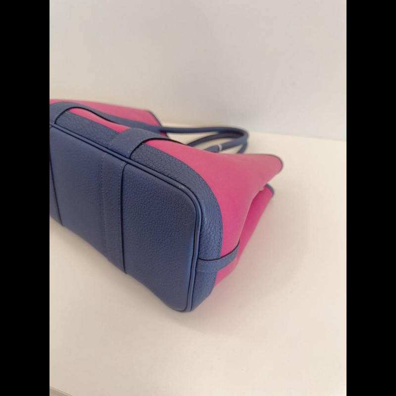 Hermes 帆布拼皮GardenParty Gp30 花園包-12