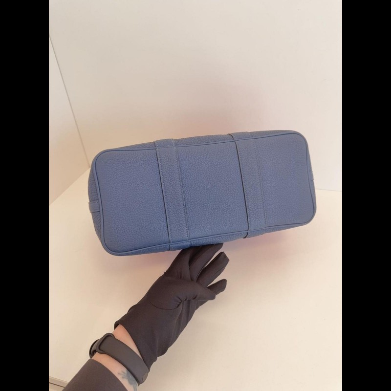 Hermes 帆布拼皮GardenParty Gp30 花園包-14