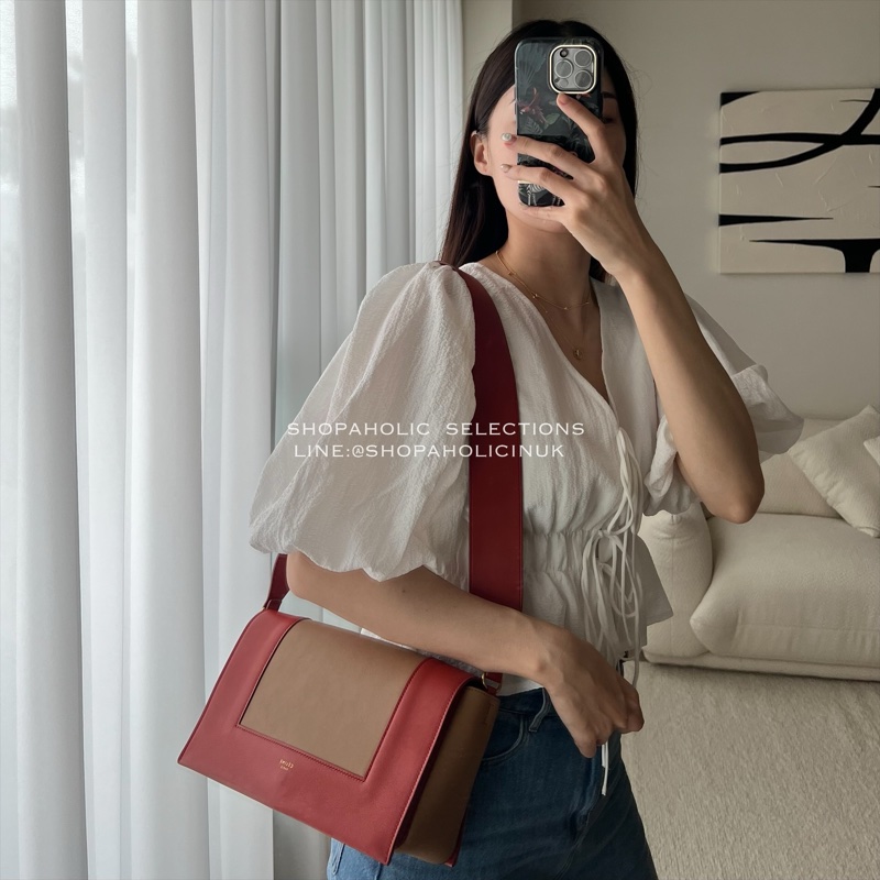絕版Old céline frame bag磚紅配深膚 原價價值$75900-2