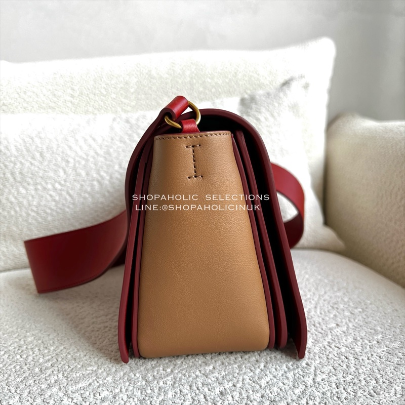 絕版Old céline frame bag磚紅配深膚 原價價值$75900-3