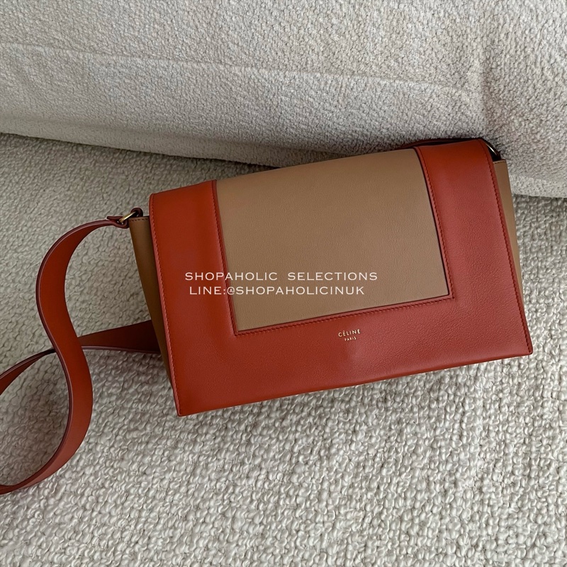 絕版Old céline frame bag磚紅配深膚 原價價值$75900-5
