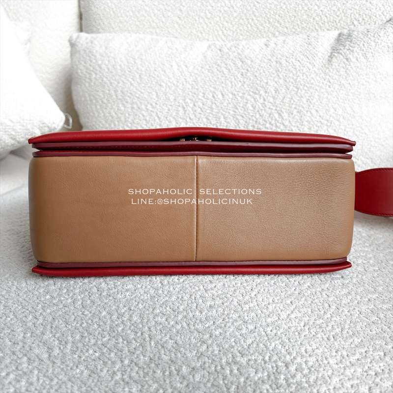 絕版Old céline frame bag磚紅配深膚 原價價值$75900-6