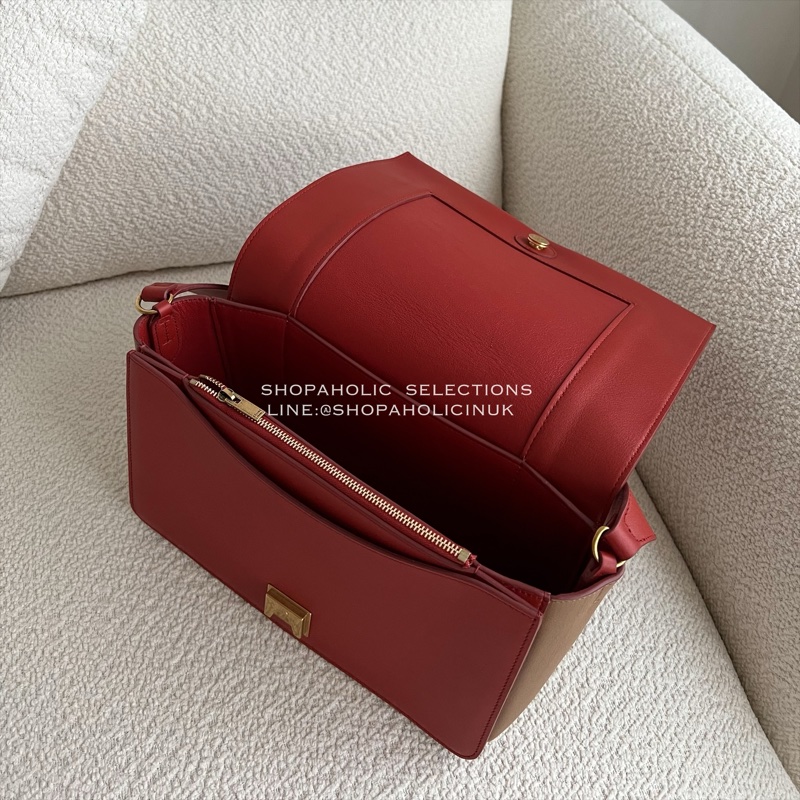 絕版Old céline frame bag磚紅配深膚 原價價值$75900-7