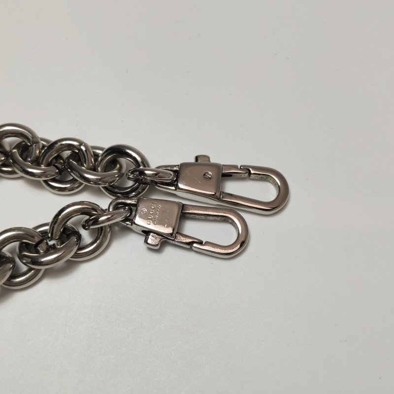 Gucci Horsebit Chain小號羊皮純色絎縫馬銜扣單肩包-15