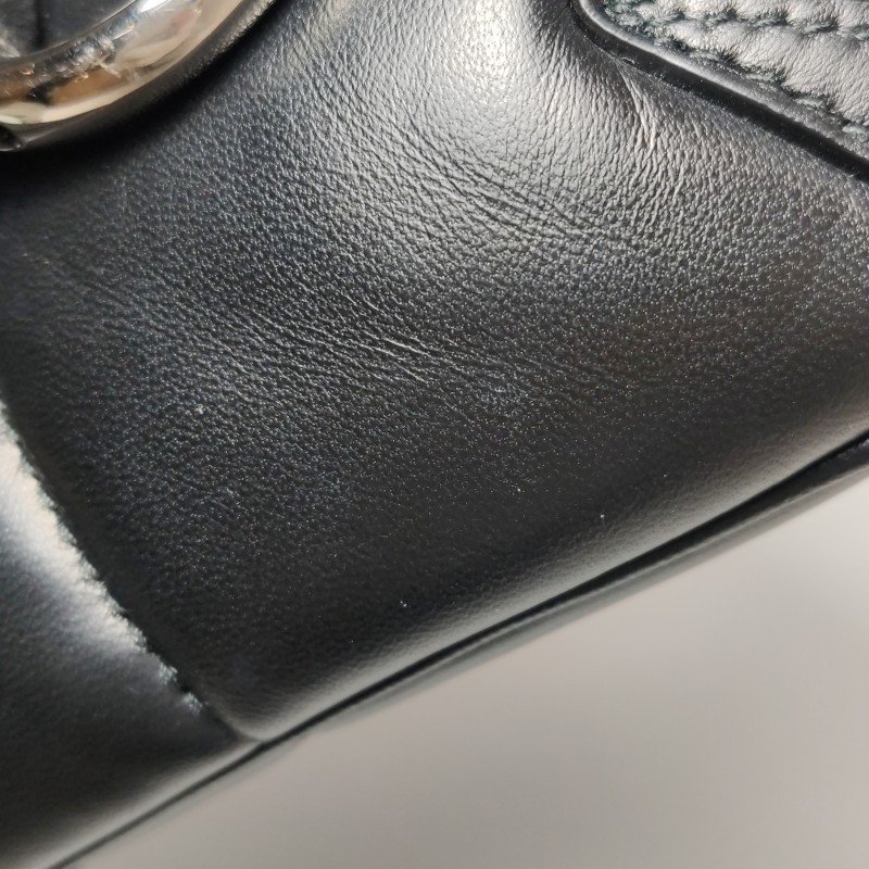 Gucci Horsebit Chain小號羊皮純色絎縫馬銜扣單肩包-17