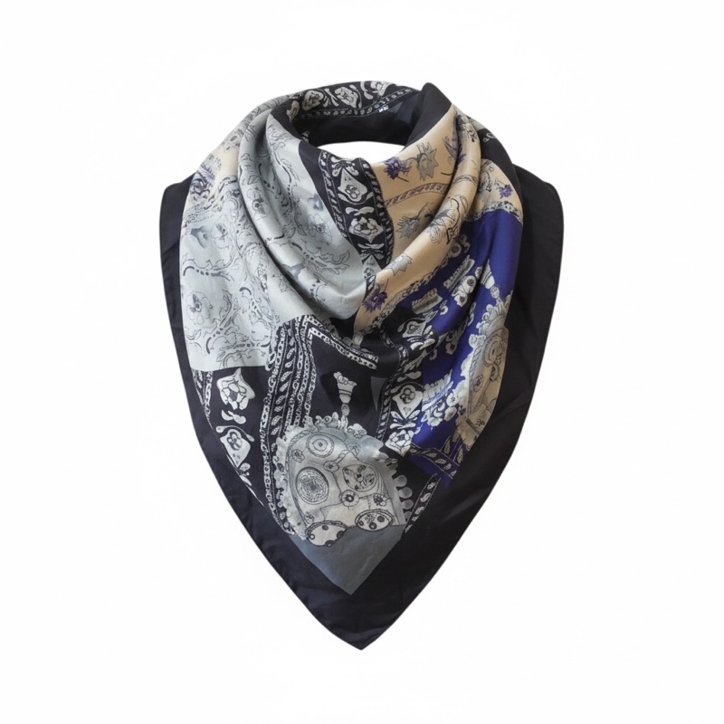 LOEWE真絲圖騰大方巾-0