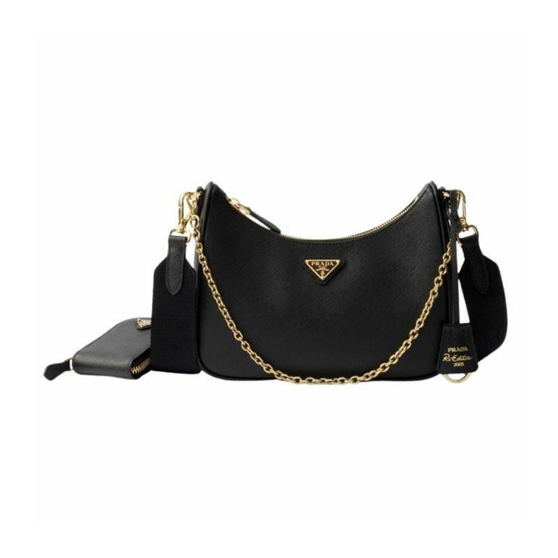 PRADA 復刻版皮革單肩包 1BH204 NZV F0632-0