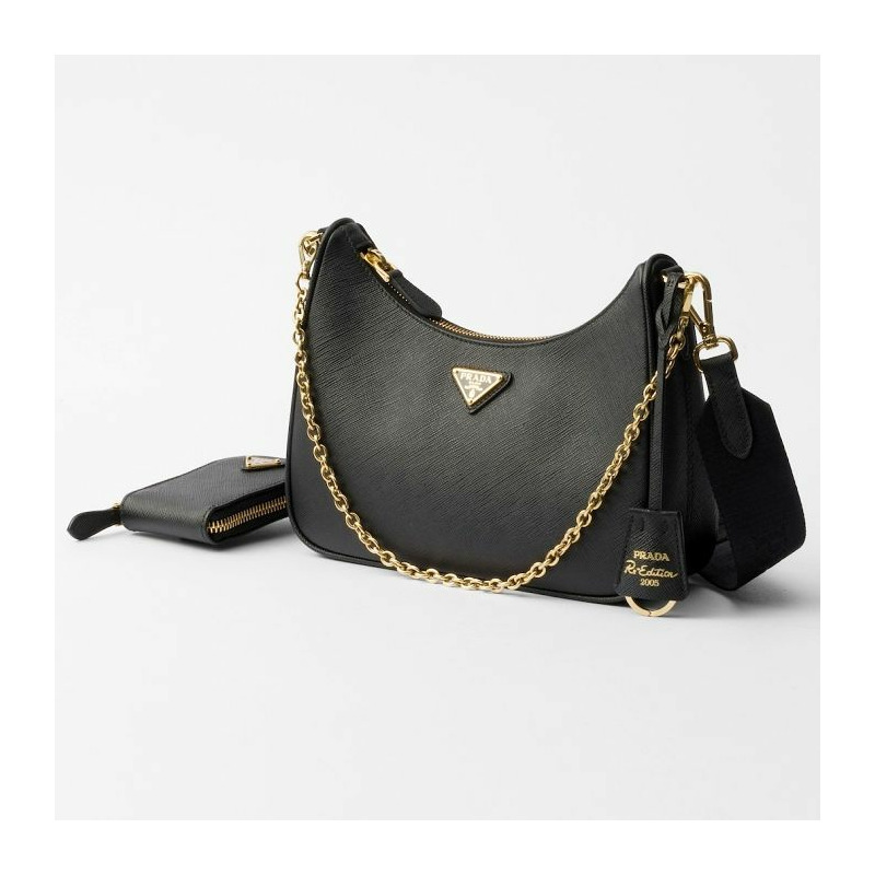 PRADA 復刻版皮革單肩包 1BH204 NZV F0632-1