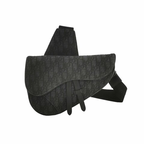 Dior Saddle馬鞍包牛皮帆布Oblique老花馬鞍造型腰包胸包