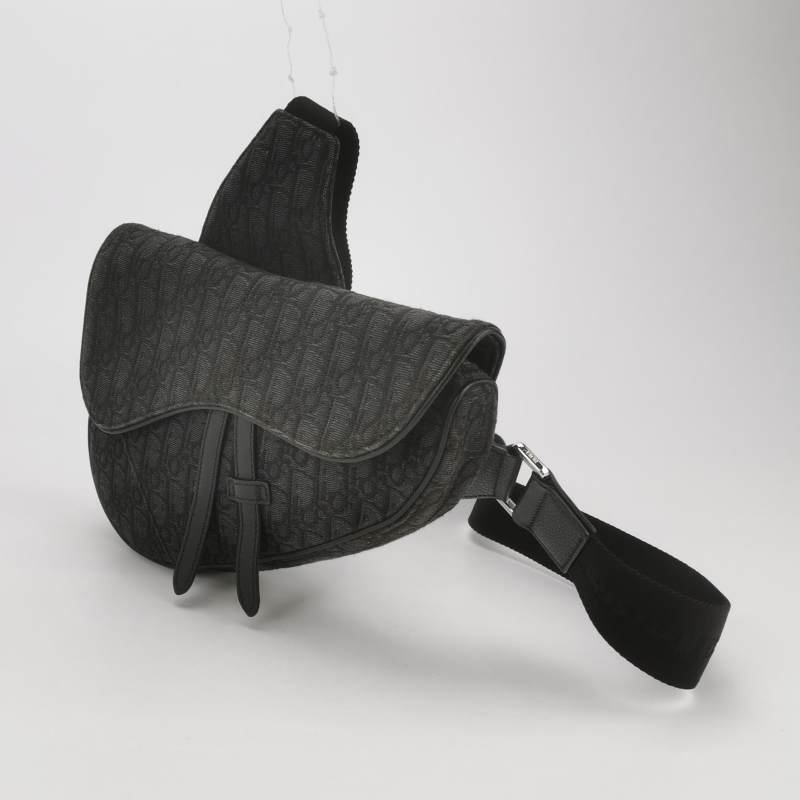 Dior Saddle馬鞍包牛皮帆布Oblique老花馬鞍造型腰包胸包-2