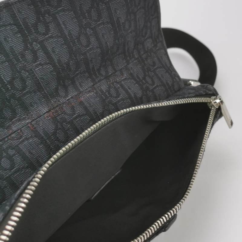 Dior Saddle馬鞍包牛皮帆布Oblique老花馬鞍造型腰包胸包-6