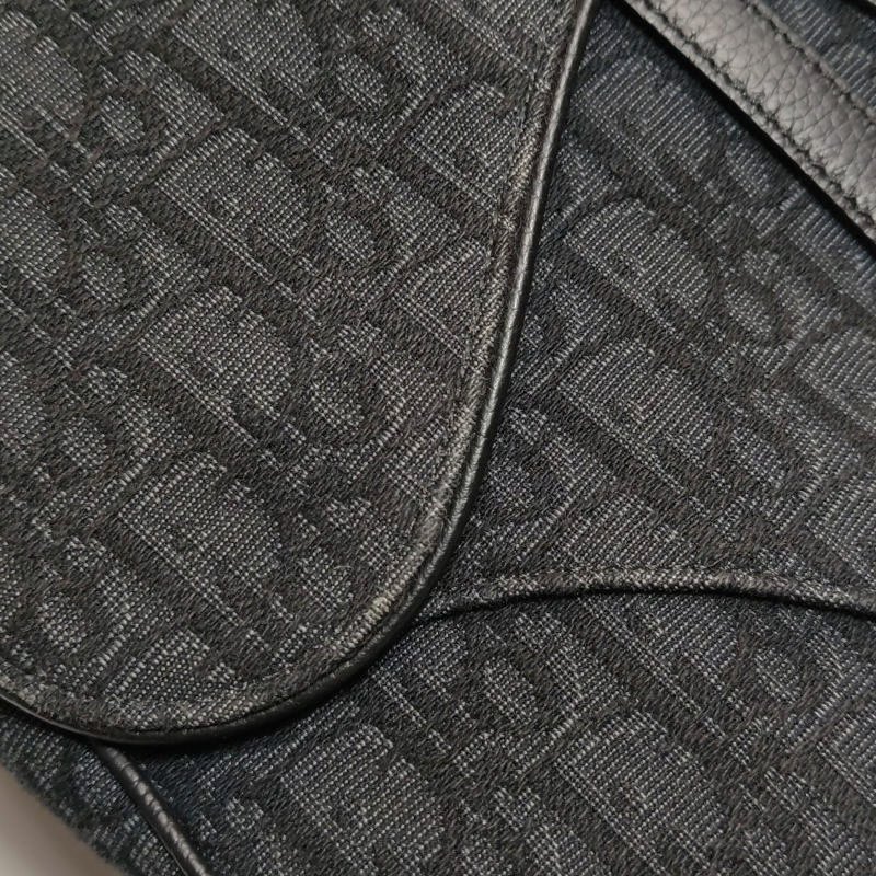 Dior Saddle馬鞍包牛皮帆布Oblique老花馬鞍造型腰包胸包-15