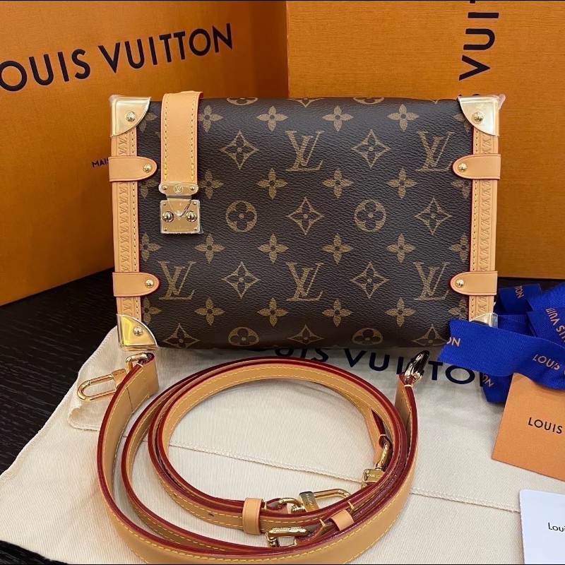 LV Side Trunk 中號 晶片款 全套-0