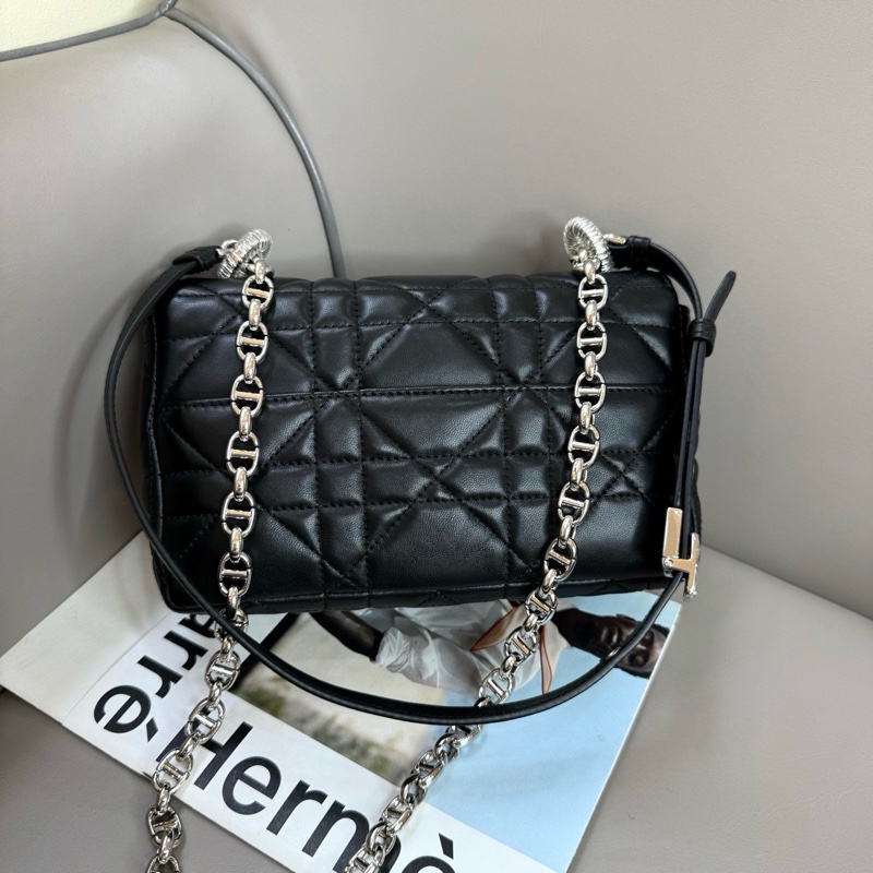 Dior 黑銀小號Caro 尺寸約20*12,經典CD 可單肩可斜挎-5