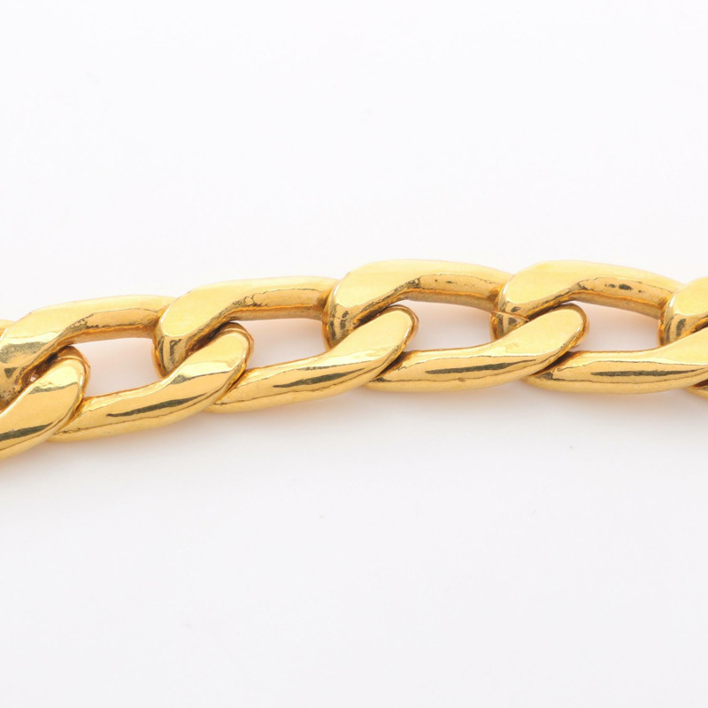 香奈兒 COCO 標誌鏈條腰帶吊墜 90.5公分 鍍金 二手 女士-3