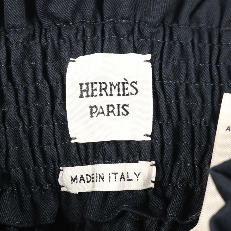 愛馬仕高腰罩衫迷你裙 #34 棉質海軍藍二手女裝-2