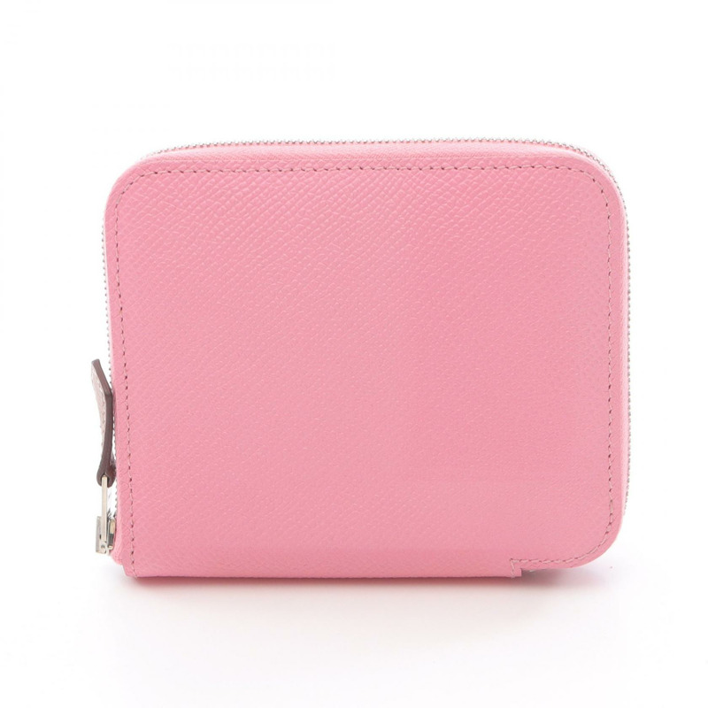 愛馬仕 Azap 迷你 SilkIn 迷你皮夾 Y Epsom Rose 五彩紙屑款 SHW-0