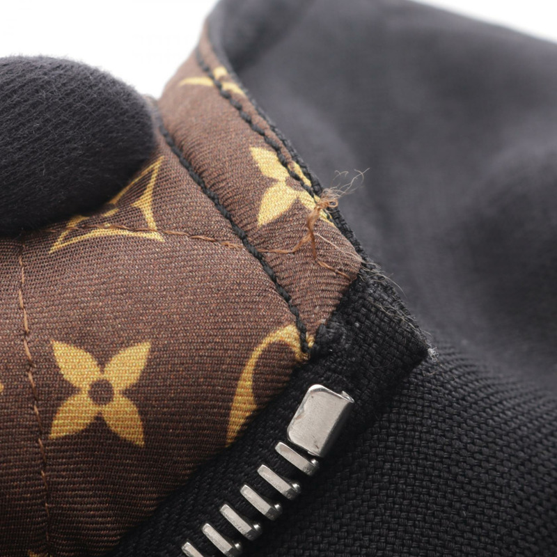 路易威登 (LOUIS VUITTON) 黑色女士拉鍊夾克 FGJA48JMV 布料皮革 #38-7