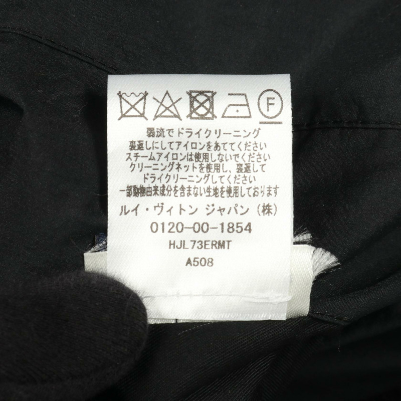 路易威登 Monogram 皮革尼龍棉質黑色夾克 #50 二手男士-4