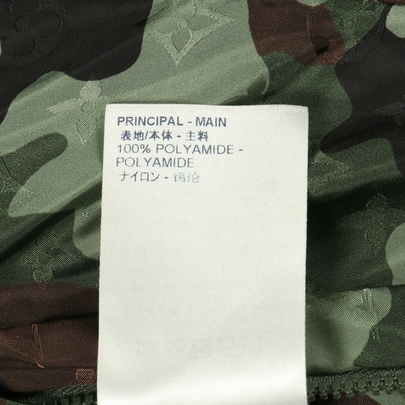 路易威登迷彩防風登山連帽衫尼龍綠棕黑#44 男款-4