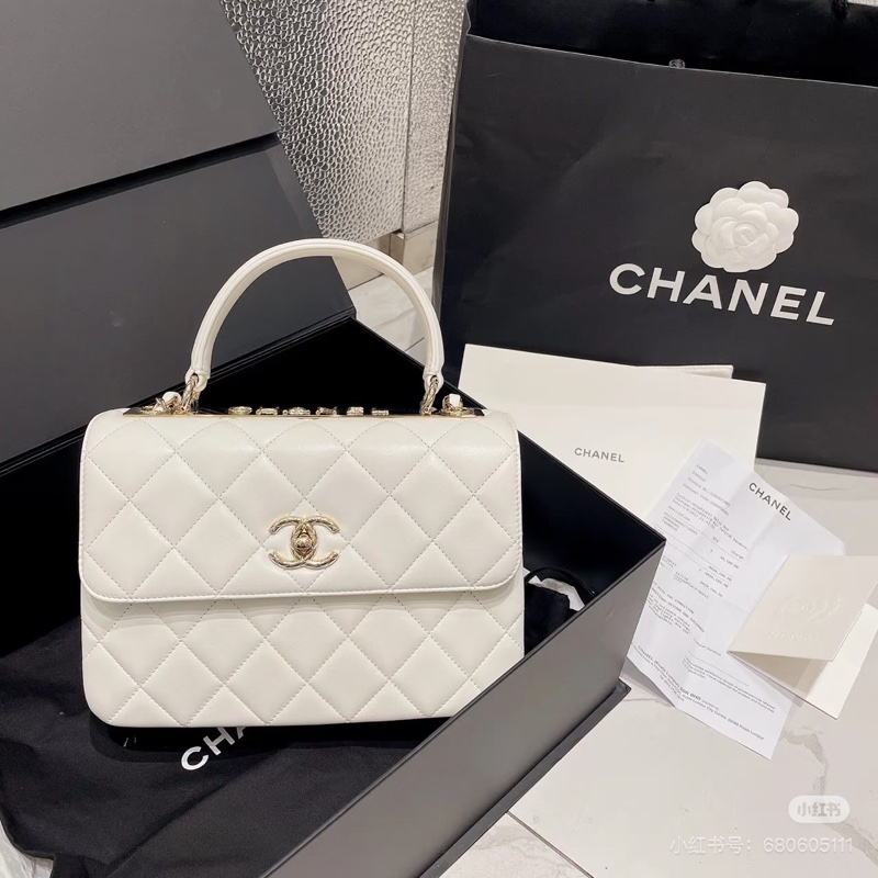 大全配🈶️購證❤️22年芯片款❤️香奈兒 #白金 #trendyCC 小號 #CF25 #handle-0