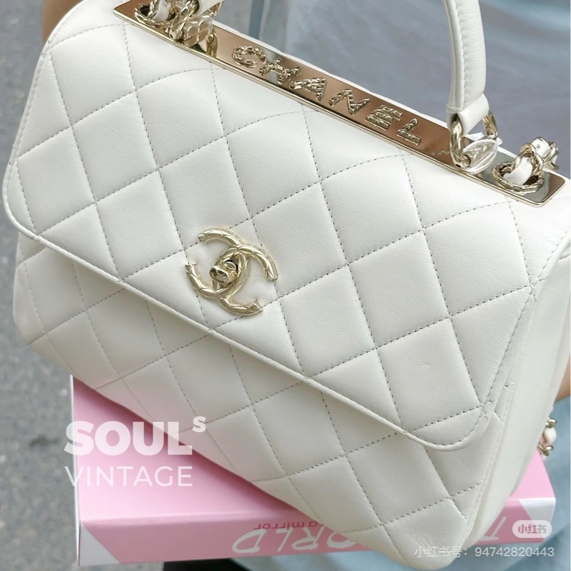 大全配🈶️購證❤️22年芯片款❤️香奈兒 #白金 #trendyCC 小號 #CF25 #handle-2