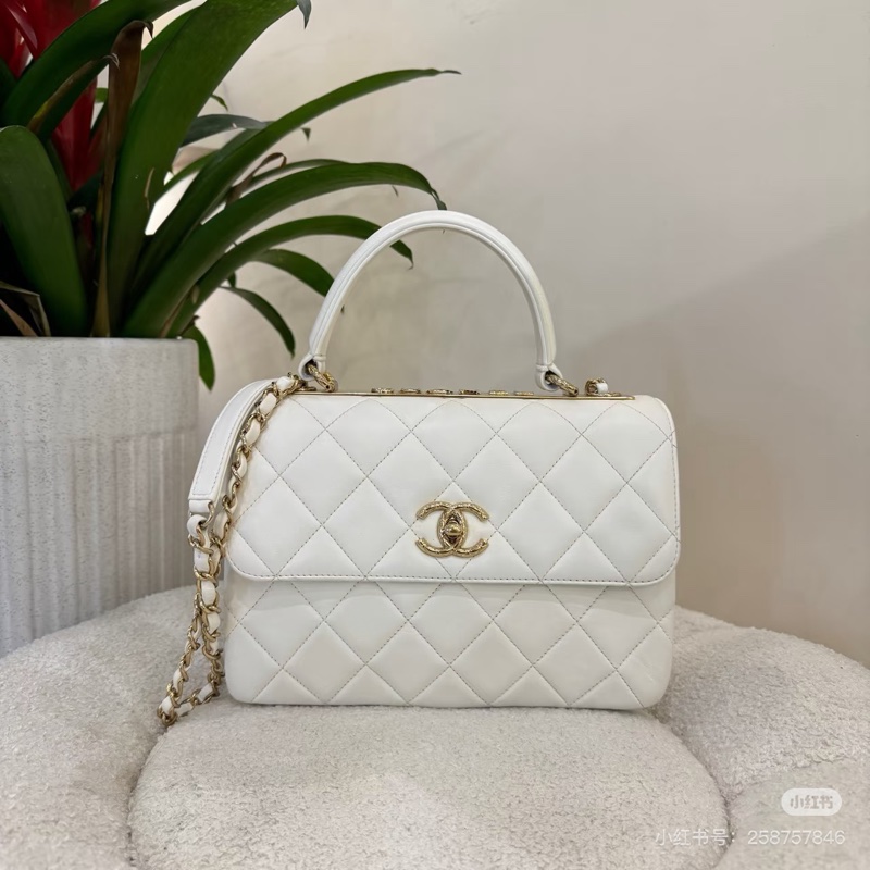大全配🈶️購證❤️22年芯片款❤️香奈兒 #白金 #trendyCC 小號 #CF25 #handle-4