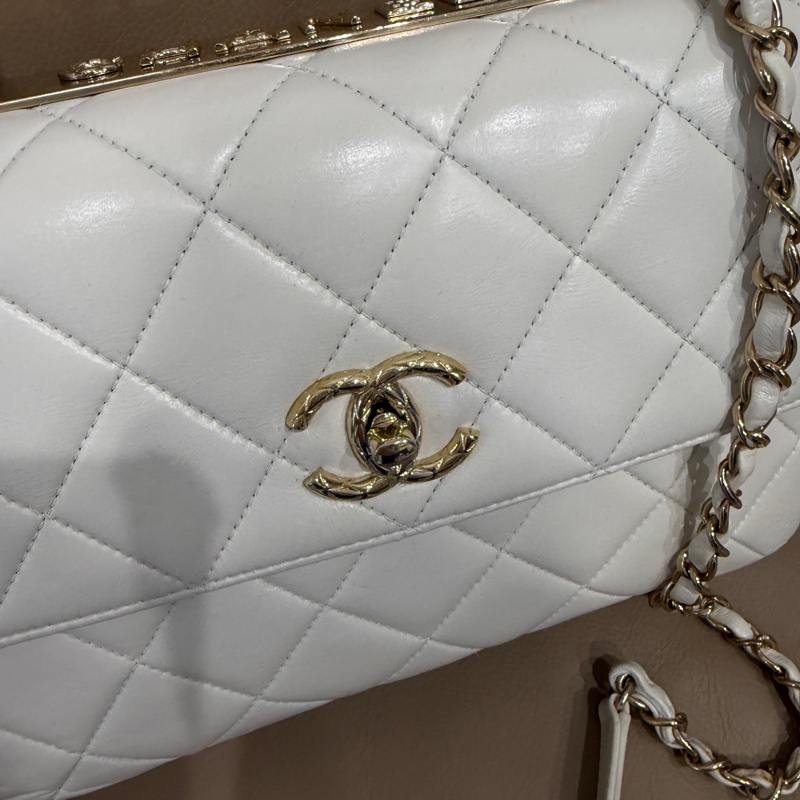 大全配🈶️購證❤️22年芯片款❤️香奈兒 #白金 #trendyCC 小號 #CF25 #handle-6