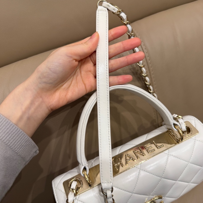 大全配🈶️購證❤️22年芯片款❤️香奈兒 #白金 #trendyCC 小號 #CF25 #handle-19