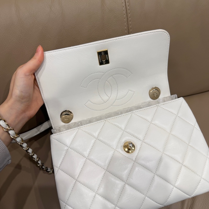 大全配🈶️購證❤️22年芯片款❤️香奈兒 #白金 #trendyCC 小號 #CF25 #handle-41