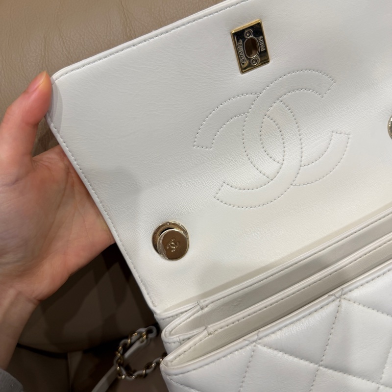 大全配🈶️購證❤️22年芯片款❤️香奈兒 #白金 #trendyCC 小號 #CF25 #handle-52