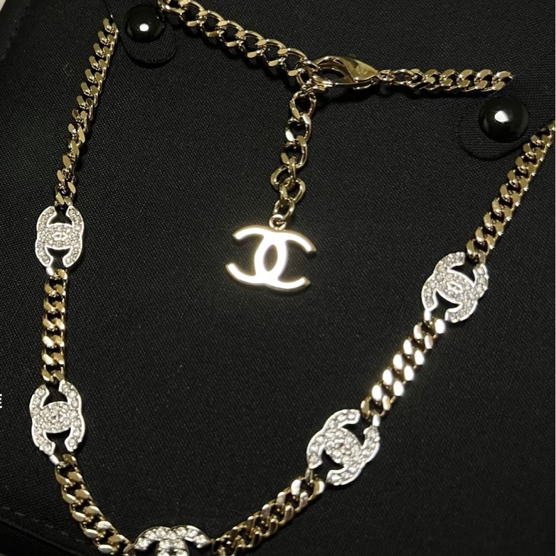 全新 香奈兒 Chanel 25V 爆款 經典五花Choker項鏈 / 頸鏈 /手環 超美-9