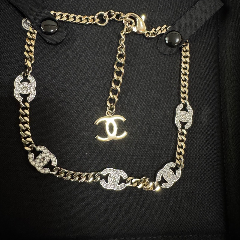 全新 香奈兒 Chanel 25V 爆款 經典五花Choker項鏈 / 頸鏈 /手環 超美-6