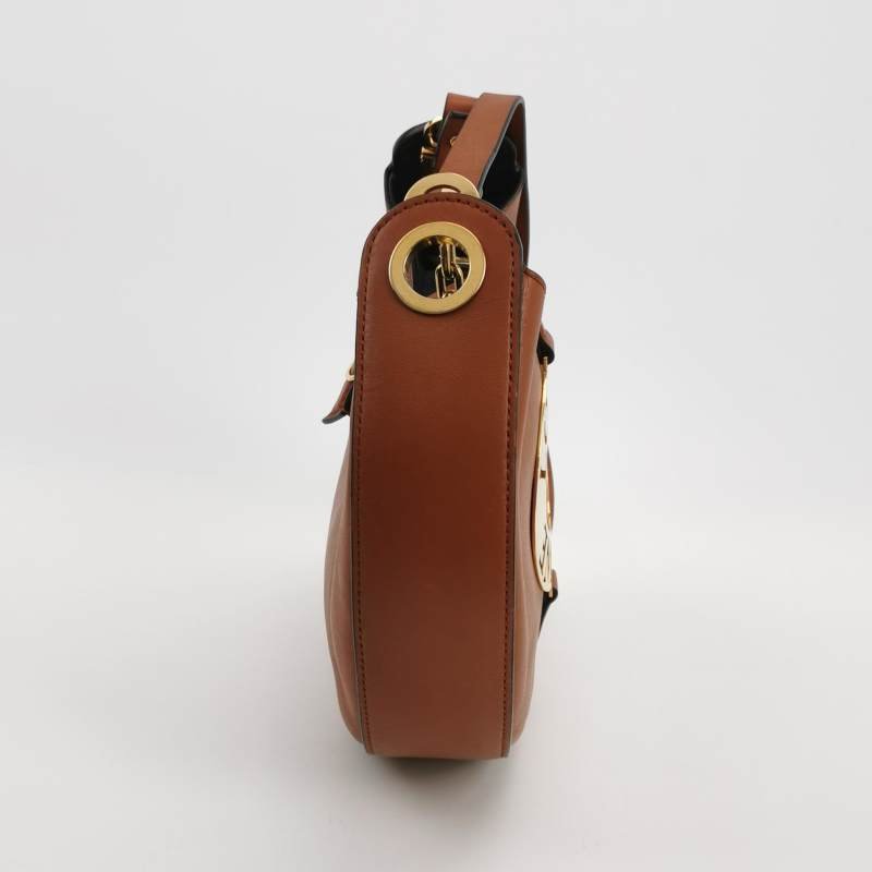 Loewe Joyce牛皮純色logo圓環斜挎包單肩包-3