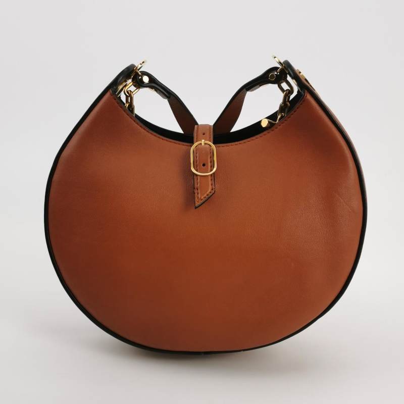 Loewe Joyce牛皮純色logo圓環斜挎包單肩包-4