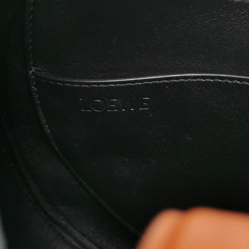 Loewe Joyce牛皮純色logo圓環斜挎包單肩包-7