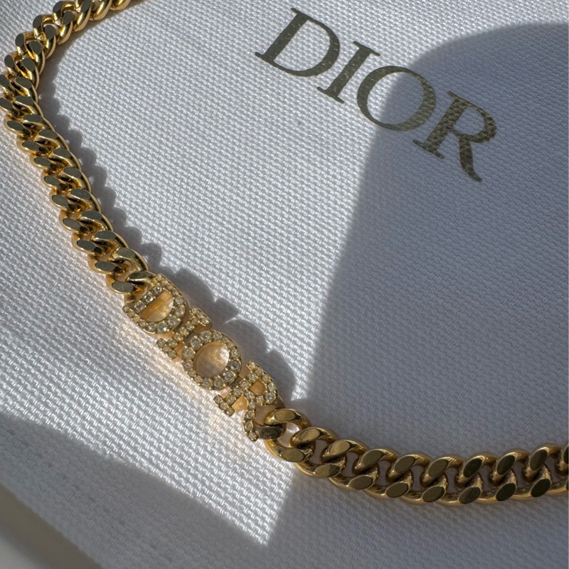Dior 超美 字母Choker項鏈 頸鏈 /手環-6