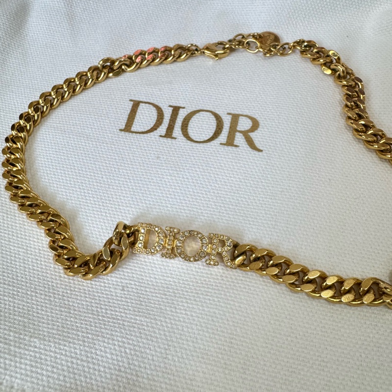 Dior 超美 字母Choker項鏈 頸鏈 /手環-12