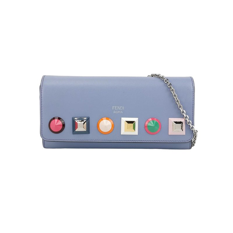 Fendi牛皮字母logo斜挎包單肩包-0